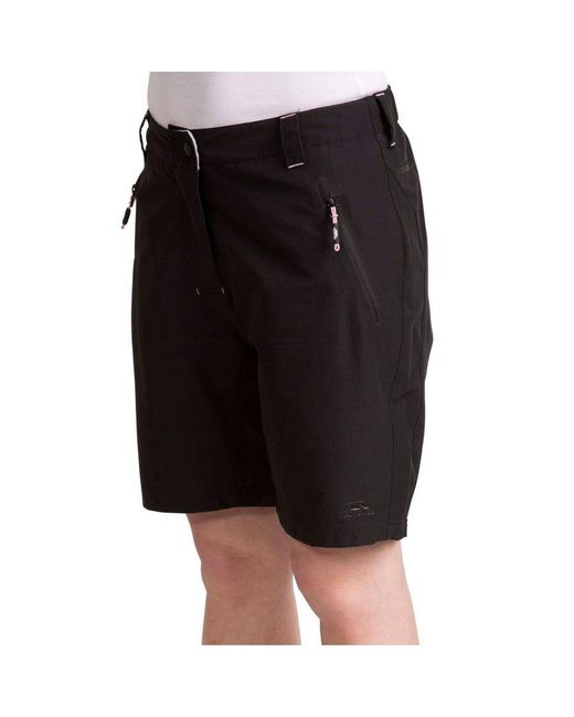 Trespass Vrouwen/ Brooksy Hiking Shorts (zwart) in het Black