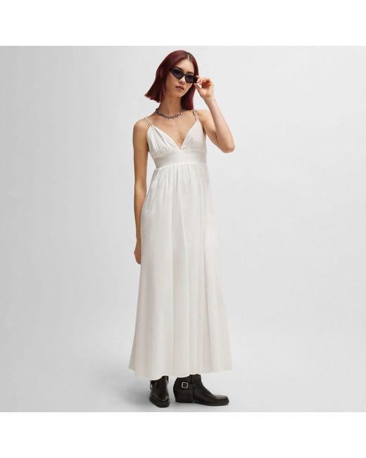 HUGO White Kapaula-1 Maxi Dress