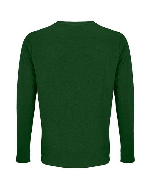 Sol's Green Imperial Long Sleeve T-Shirt (Bottle) for men