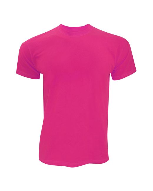 Fruit Of The Loom Pink Original Short Sleeve T-Shirt for men