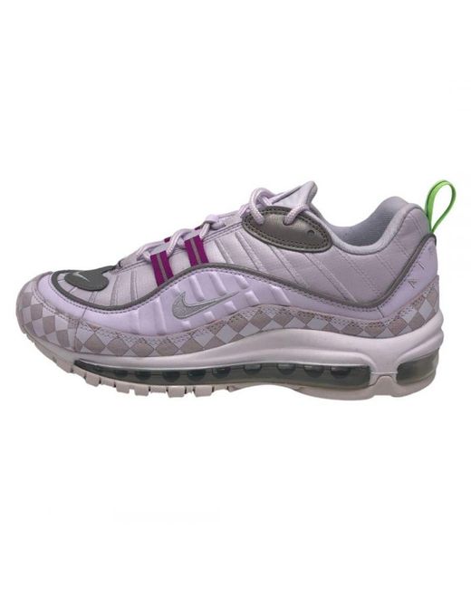 Nike Gray Air Max 98 Barely Grape Sneakers