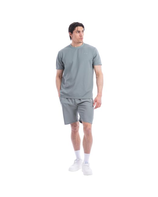 J.b.willis Blue Summer Set Short Sleeve T-Shirt And Shorts 2-Piece for men