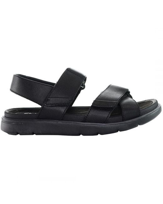 Clarks Black Unwilmore Band Sandals for men