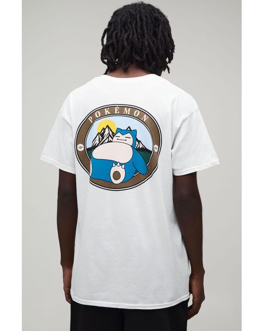 BoohooMAN Black Oversized Pokemon Snorlax License Printed T-Shirt for men