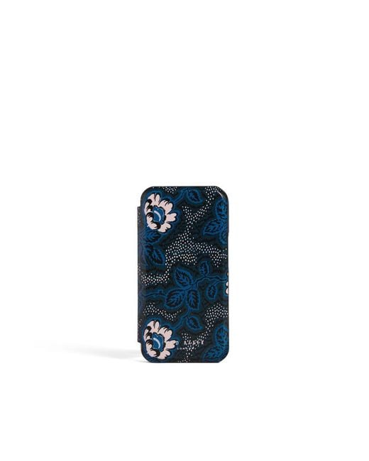 Ted Baker Blue Adylin Graphic Floral Iphone 13 Pro Mirror Case