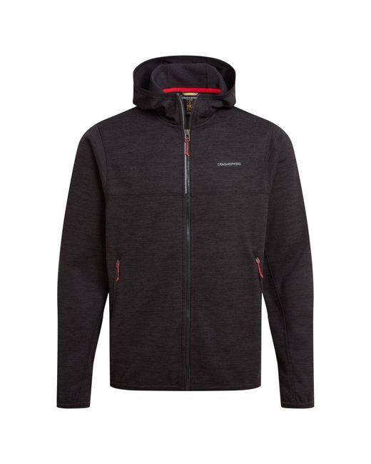Craghoppers "Travos" Fleece-Oberteil Durchgehender Reißverschluss Für Herren (Schwarzer Pfeffer Meliert) in Blue für Herren