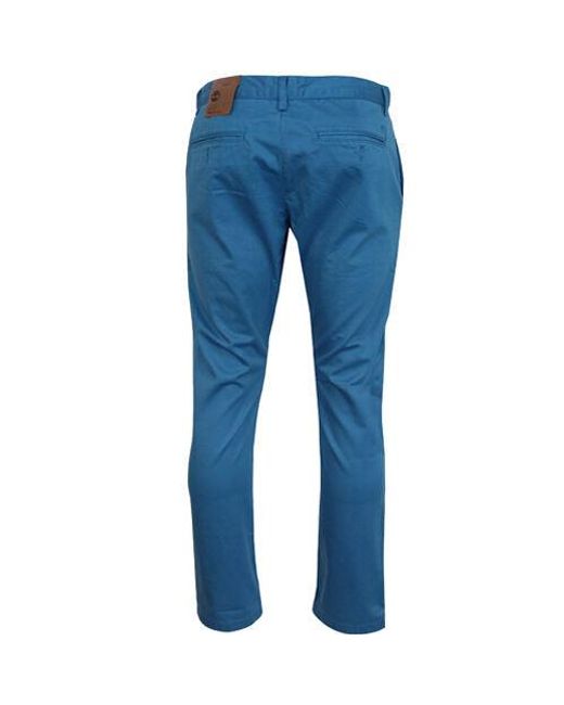 Timberland Blue Stoneham Chinos Cotton for men