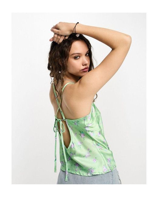 Reclaimed (vintage) Green Inspired Cami Top