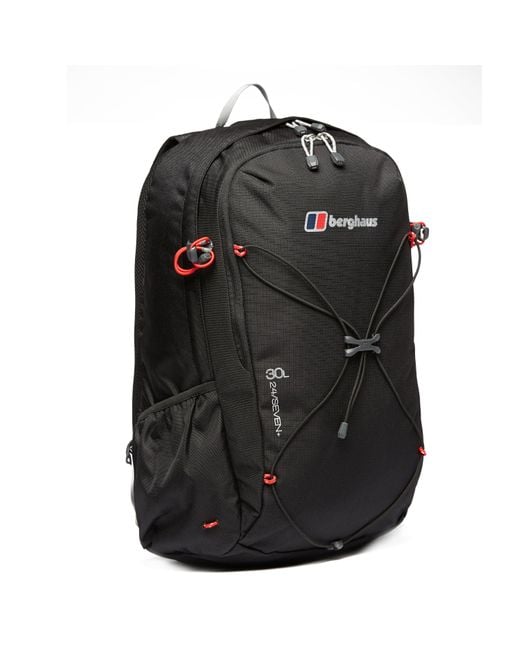 Berghaus Black Twentyfourseven 30 Litre Plus Backpack, Hiking Rucksack