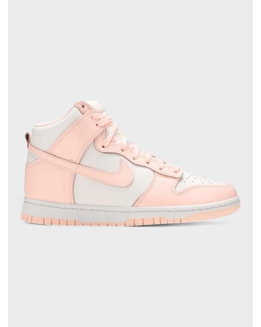 Nike Pink Dunk High Sail Crimson Tint