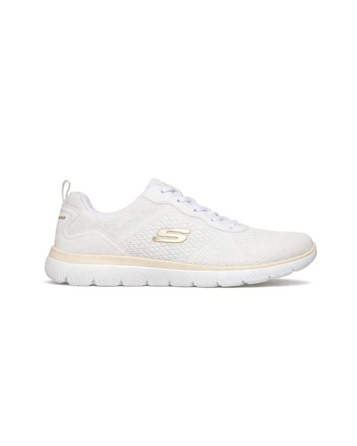 Skechers White Summits-Quiet Dream Casual Trainers Natural