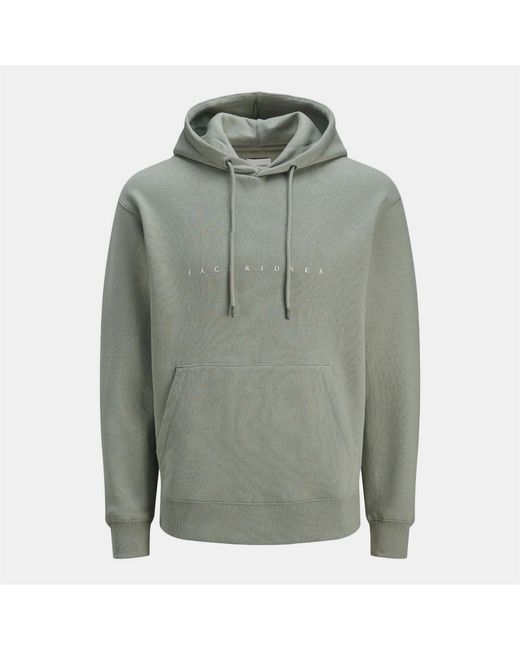Jack & Jones Green And Star Plus Hoodie for men