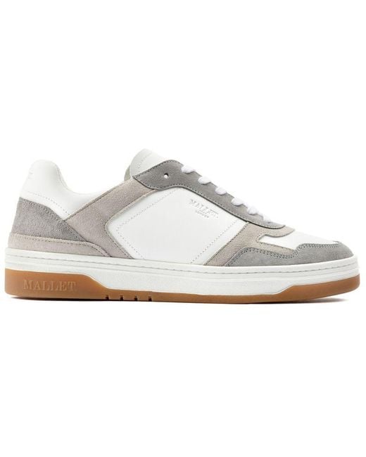 Mallet White Barnsley Trainers for men