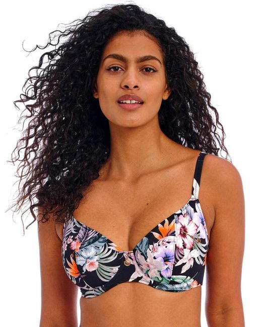 Freya Blue Kamala Bay Plunge Bikini Top
