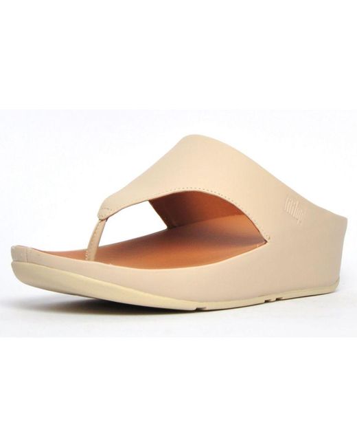 Fitflop Pink Shuv Leather Toe-Post
