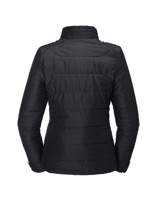 Russell Black Ladies Cross Padded Jacket