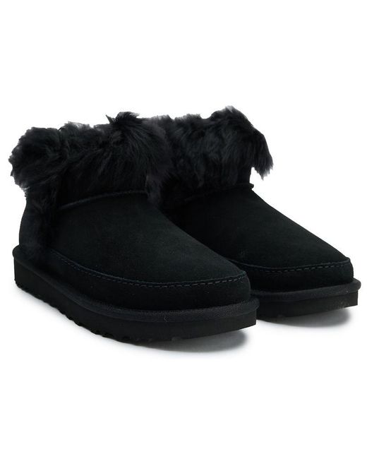 Ugg Black Classic Ultra Mini Chalet Boots
