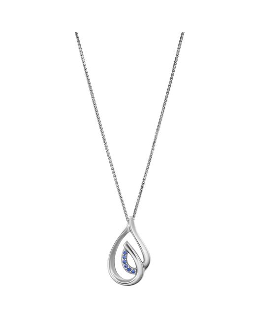 Orphelia Metallic 'Dazzle' 925 Sterling Chain With Pendant