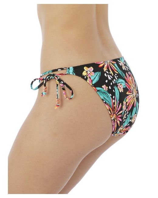 Freya Blue Wild Daisy Tie Side Bikini Brief Coloured Multi