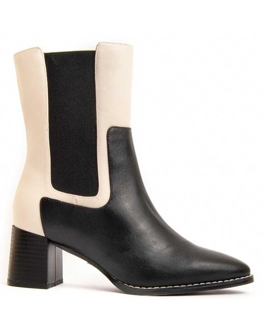 Montevita Black Heel Ankle Boot Calig4