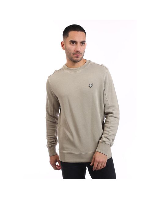 Lyle & Scott Gray And Dye Crewneck Sweatshirt for men