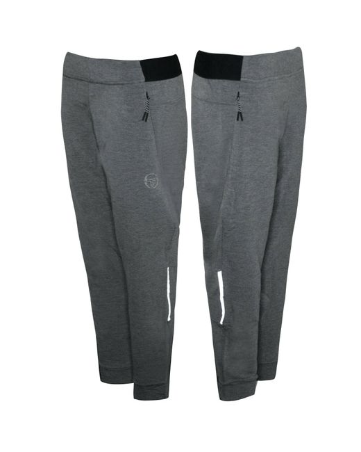 Sergio Tacchini Gray Ion Pants Elasticized Waist Bottoms 37682 941 A113B Textile for men