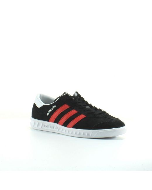 Adidas Black Hamburg Trainers Leather (Archived) for men