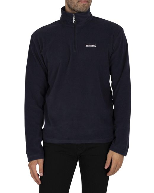 Regatta Blue Thompson Fleece Zip Sweatshirt for men