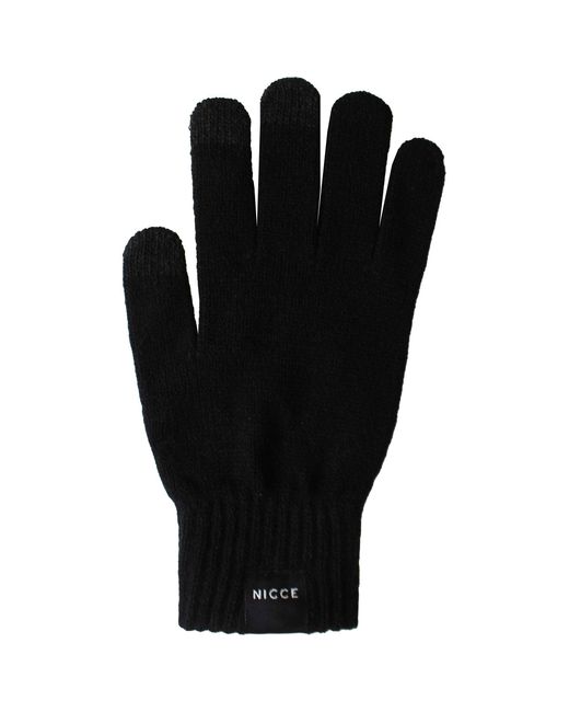 Nicce London Black Karlo Gloves for men
