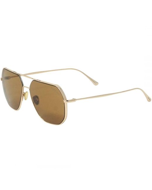 Tom Ford Brown Gilles-02 Ft0852 28E Rose Sunglasses for men