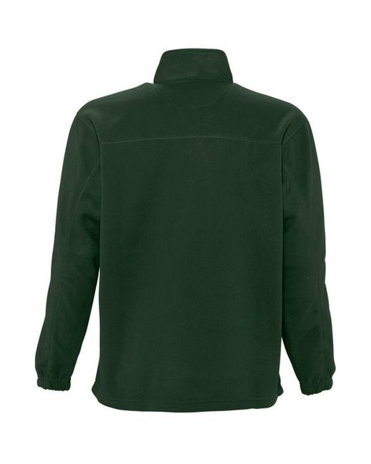 Sol's Green Ness Zip Neck Anti-Pill Fleece Top (Forest) for men