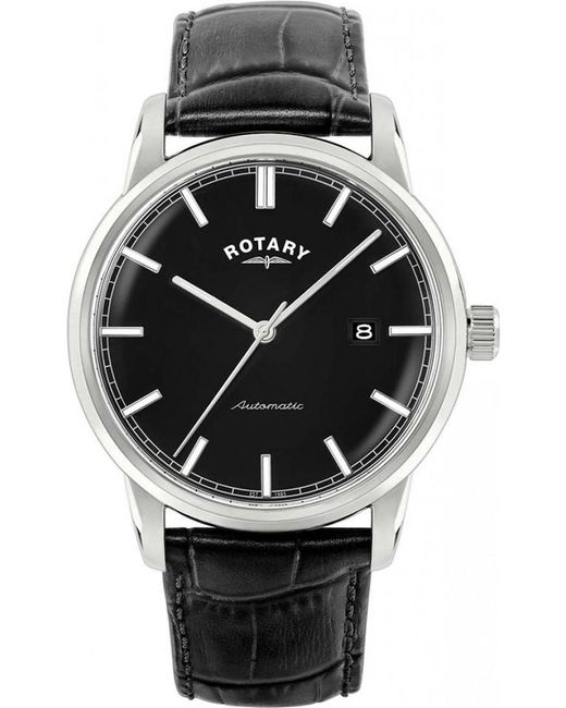 Rotary Black Rgs10001-04 Heritage Watch for men