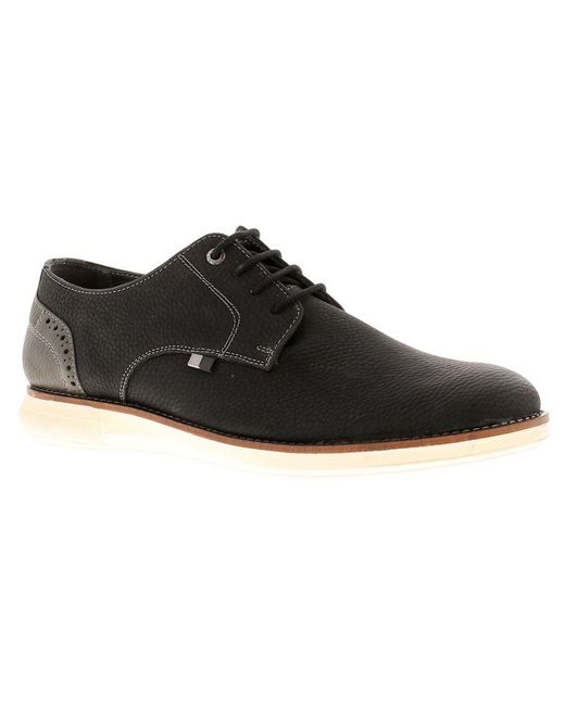 Frank Wright Shoes Oxford Derby Nimbus Lace Up Black for men