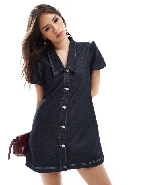 ASOS Blue Collar Dress