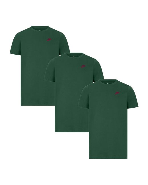 Nike Pack Sportswear Club T Shirt in Green for Men Lyst UK