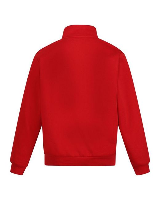 Regatta Red Pro Quarter Zip Sweatshirt (Classic) for men