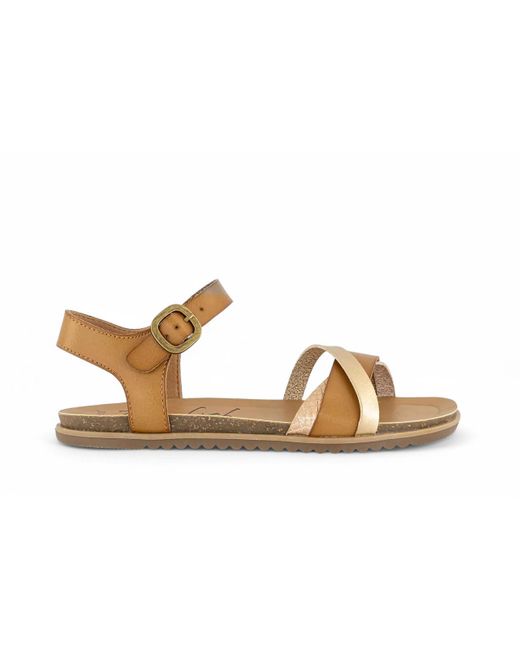 Blowfish Black Strappy Buckle Wedge Sandals