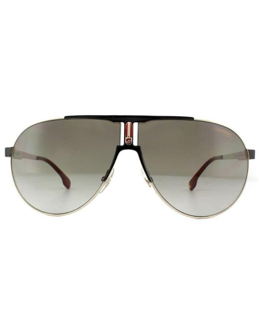 Carrera Gray Aviator Gradient Sunglasses Metal