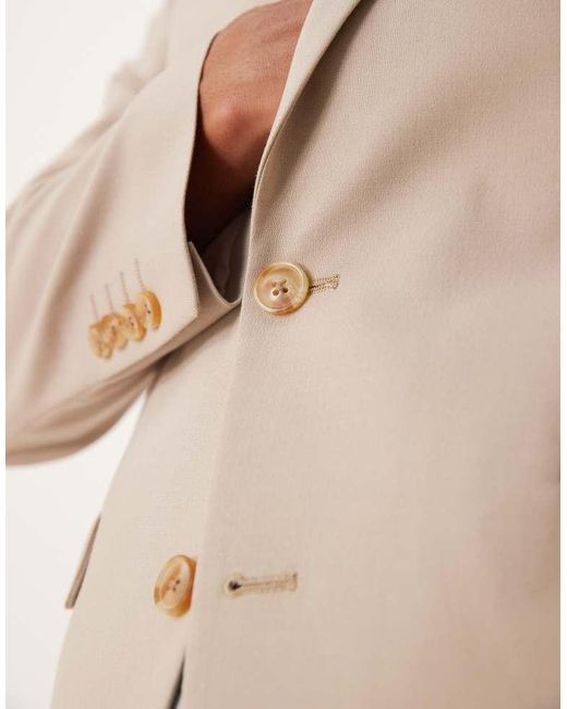 ASOS Natural Slim Suit Jacket for men