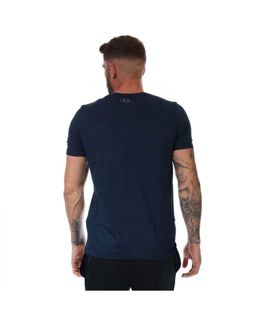 Under Armour Blue Sportstyle Left Chest Short Sleeve T-Shirt for men