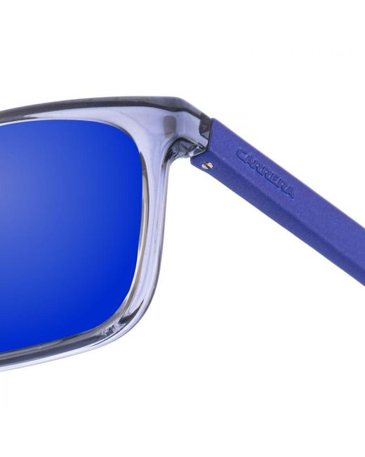 Carrera Blue Rectangular Shaped Acetate Sunglasses 5005 for men