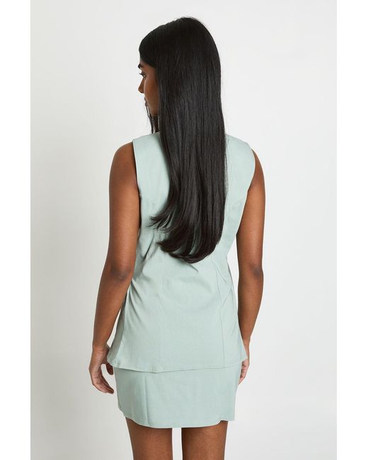 Boohoo Green Bengaline Button 2