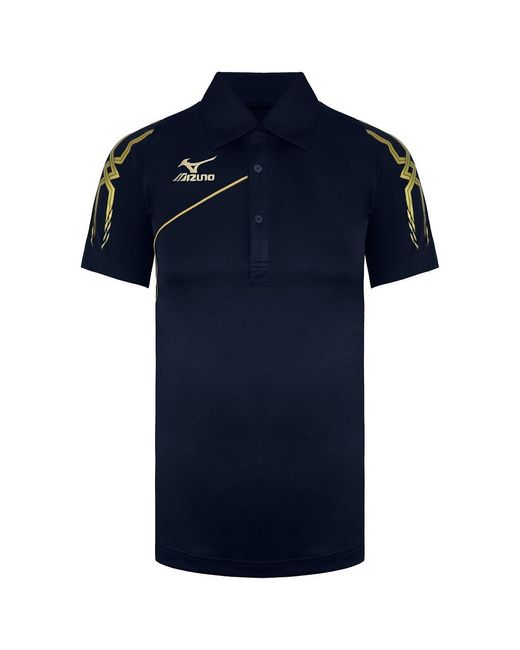 Mizuno Blue Drylite Polo Shirt for men