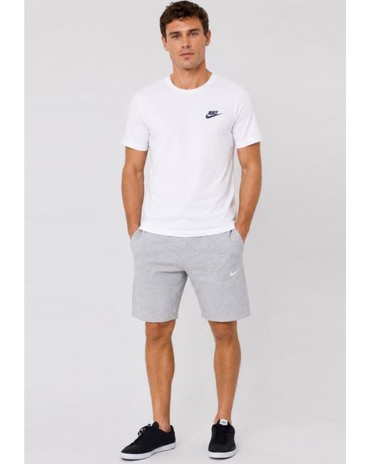 Nike White T-Shirt & Shorts Set for men