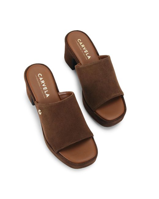 Carvela Kurt Geiger Brown Suede Letizia Mule Mules