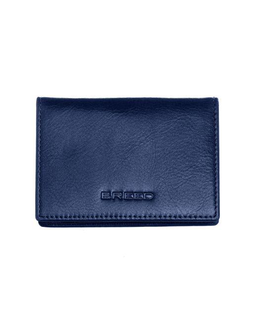 Breed Blue Porter Genuine Leather Bi-Fold Wallet for men