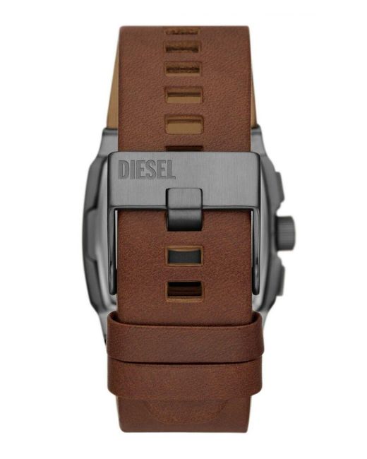 DIESEL Blue Cliffhanger Watch Dz4641 Leather (Archived) for men