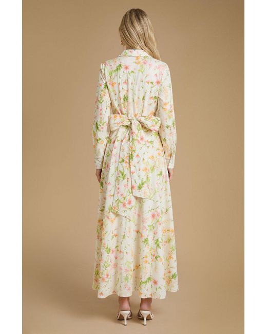 Oasis Natural English Rose Garden Shirt Dress