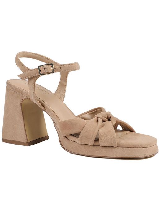 Jones Bootmaker Brown Gloriana Block Heel Leather Buckled Sandals