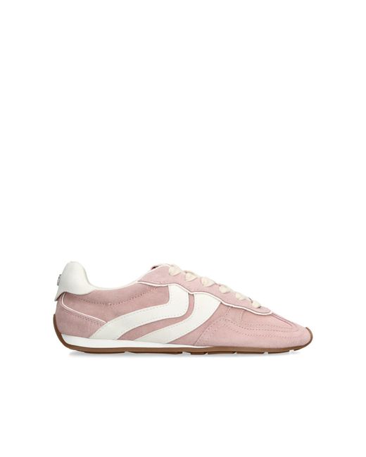 Steve Madden Pink Suede Abbi Pale Sneakers